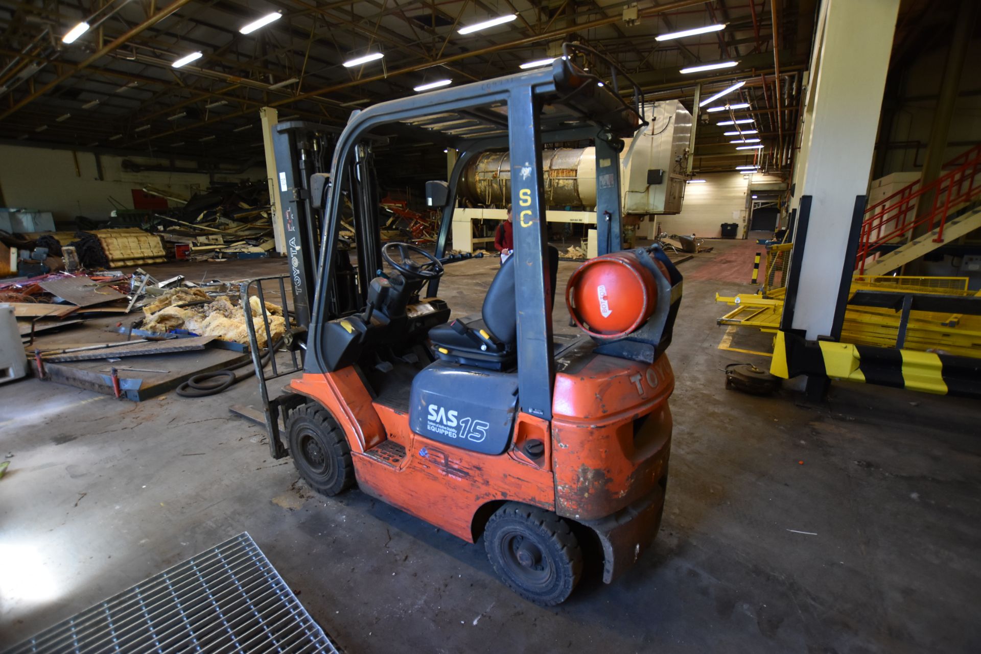 Toyota 42-7FGF15 1500KG LPG FORK LIFT TRUCK, seral - Image 3 of 6