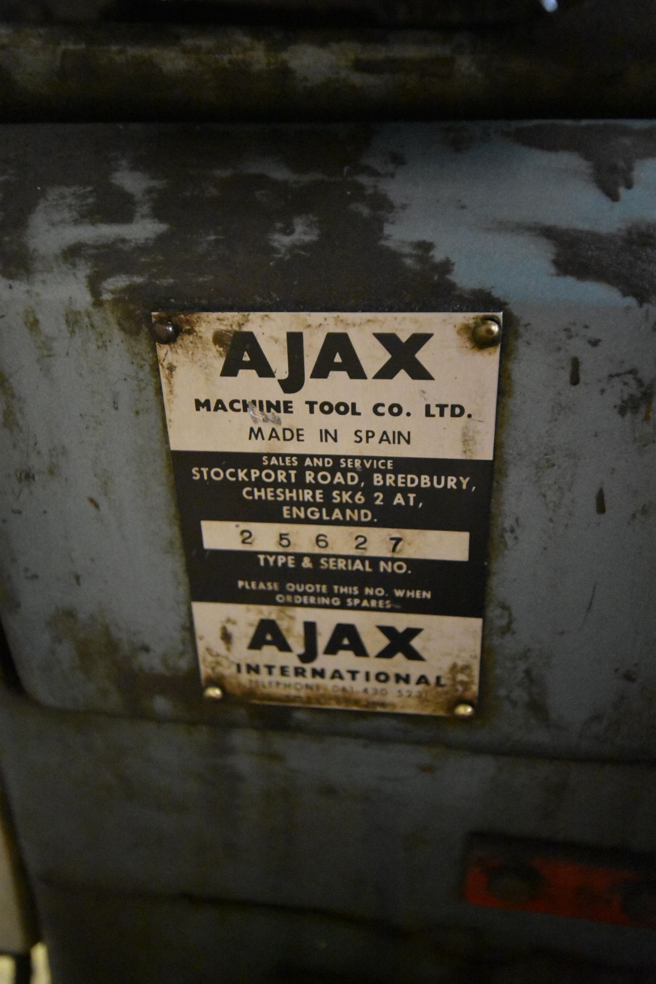 Ajax Horizontal Mechanical Power Hacksaw, serial n - Image 3 of 3