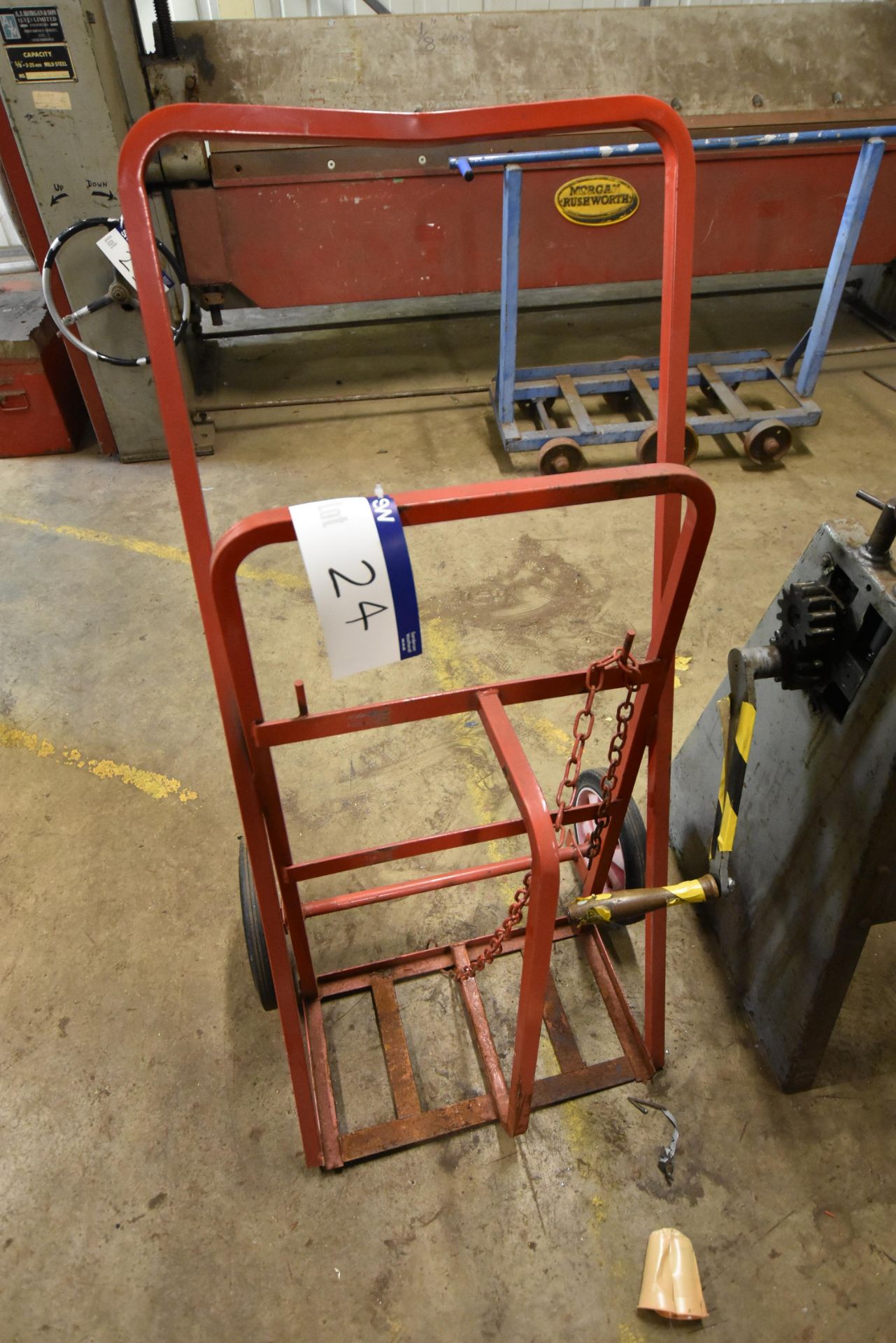 Fabricated Steel Twin Bottle Trolley