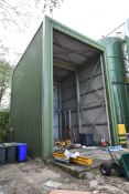 MULTI SECTIONAL STEEL FRAMED HOUSING, approx. 8.5m