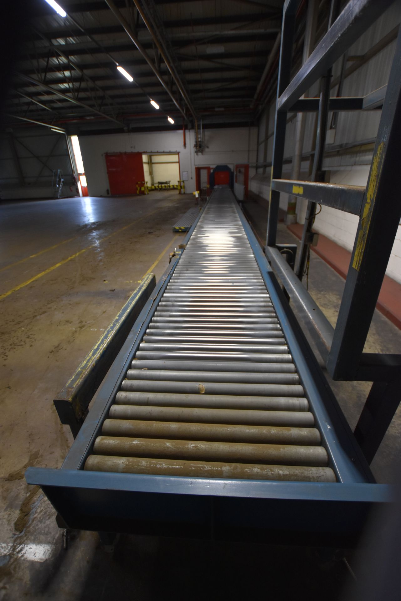 Bankside POWERED ROLLER CONVEYOR, approx. 27m long - Image 3 of 9