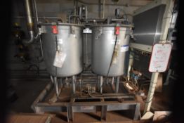 TWO STAINLESS STEEL FLAVOUR ADDITION TANKS¸ each a