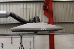 Articulated Fume Extraction Hood with Fan and Duct