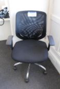 Mesh Fabric Upholstered Operators Armchair