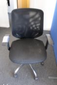 Mesh Fabric Upholstered Operators Armchair