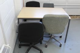 Mess Room Table and Four Chairs