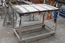 Steel Framed Mobile Bench, 1.2m wide