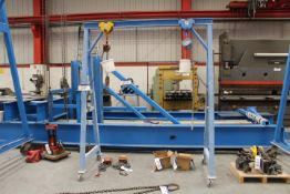 Steel A Frame Lifting Gantry, 2m wide fitted Two 1