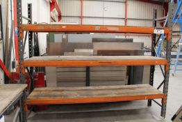 Steel Three Tier Boltless Rack, 2.65m wide beams