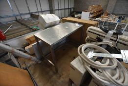 Stainless Steel Bench, approx. 1.2m x 600mm, with