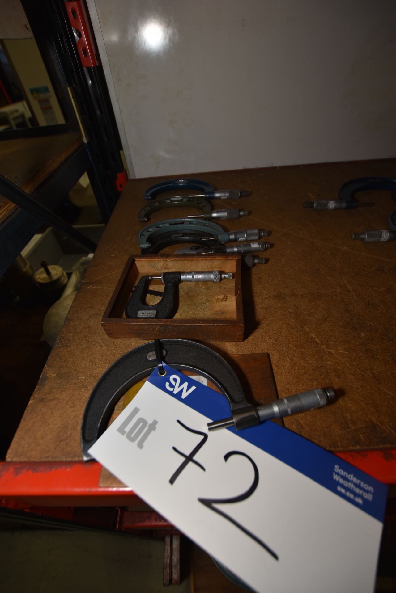 Seven Imperial Micrometers, as set out