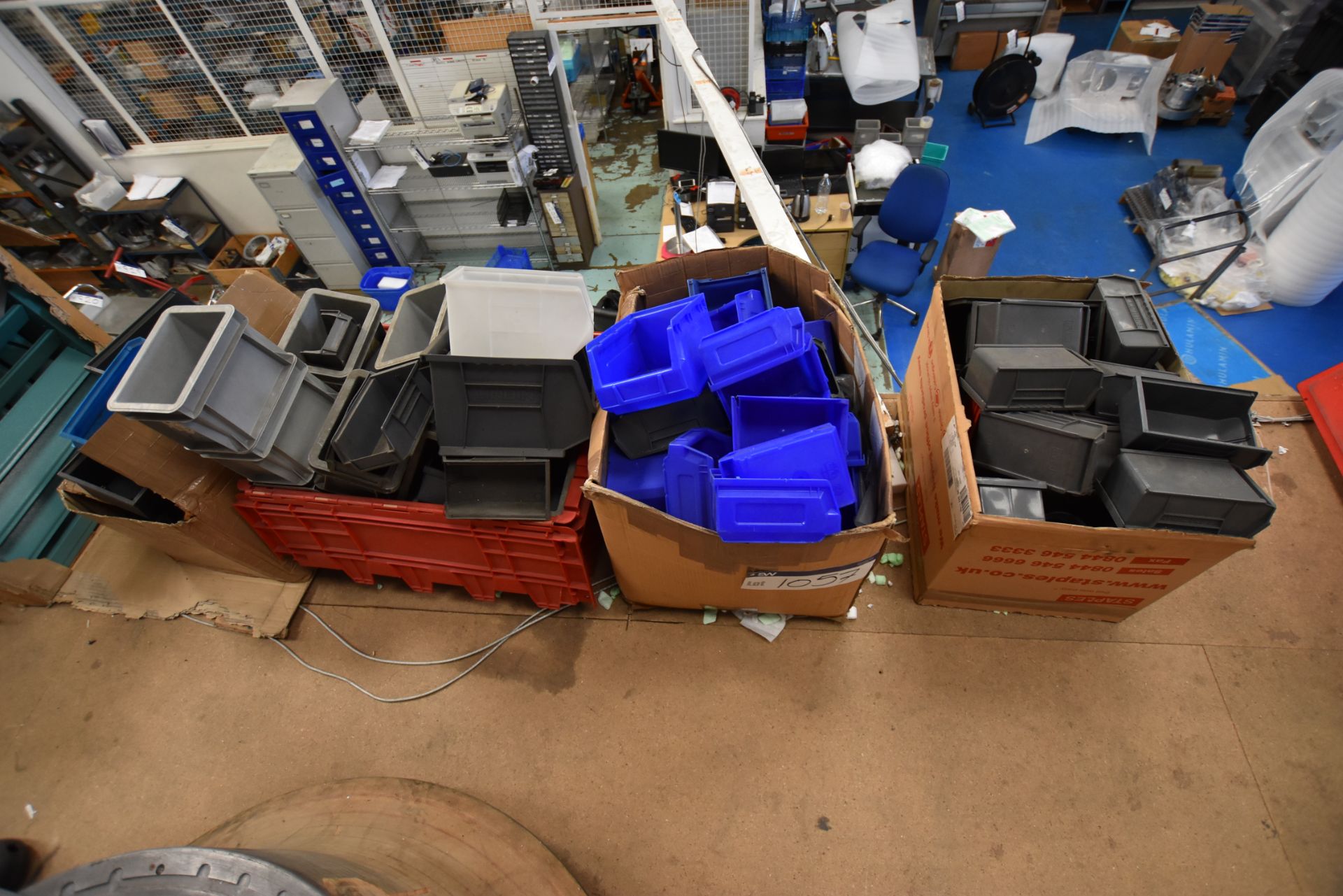 Plastic Bins, as set out in one area