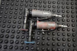 Two CP CP9106QB Portable Pneumatic Grinders