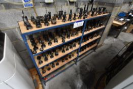 Assorted Tool Holders, with four-tier steel framed