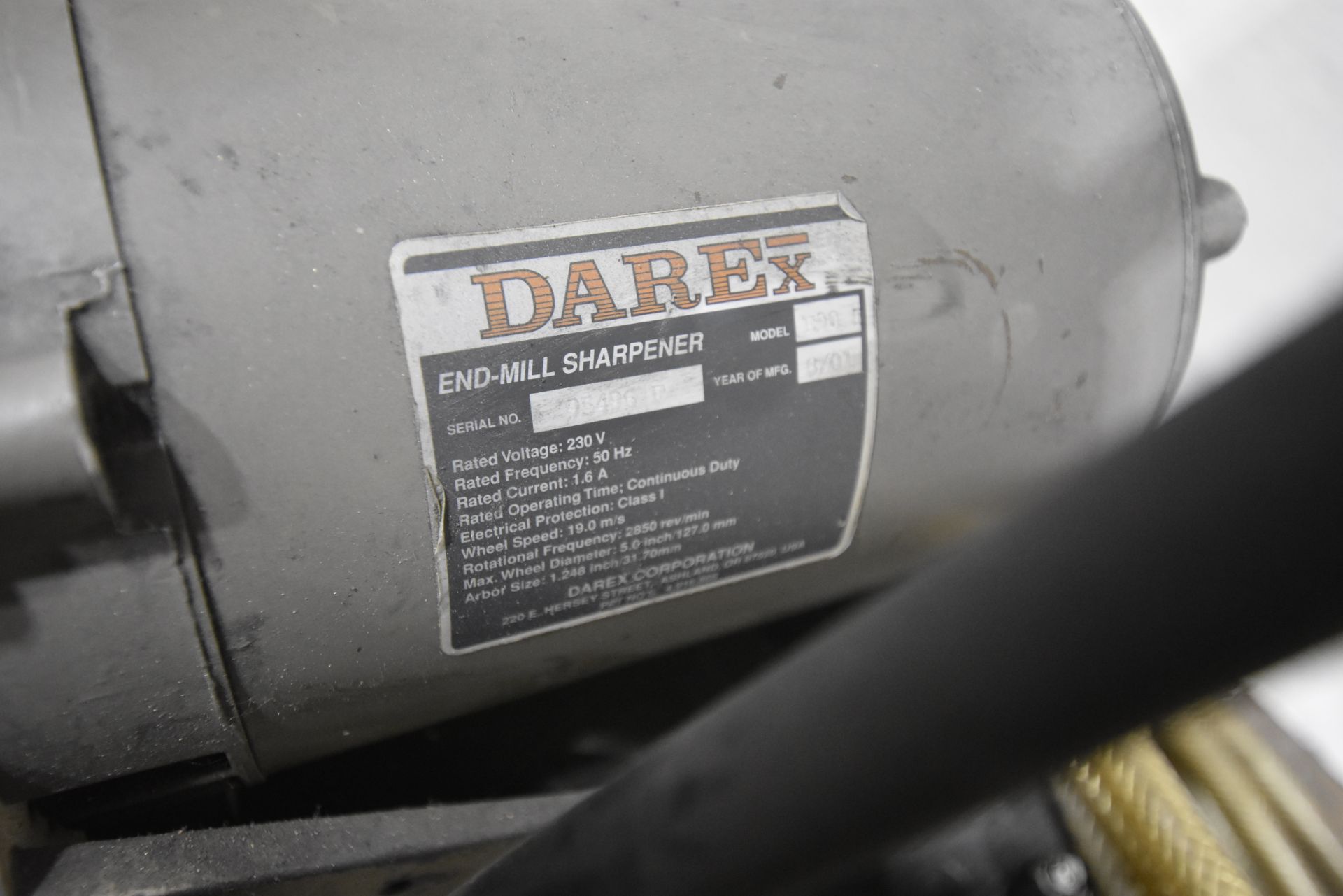 Darex E90 I End-Mill Sharpening Unit, 230V - Image 2 of 2