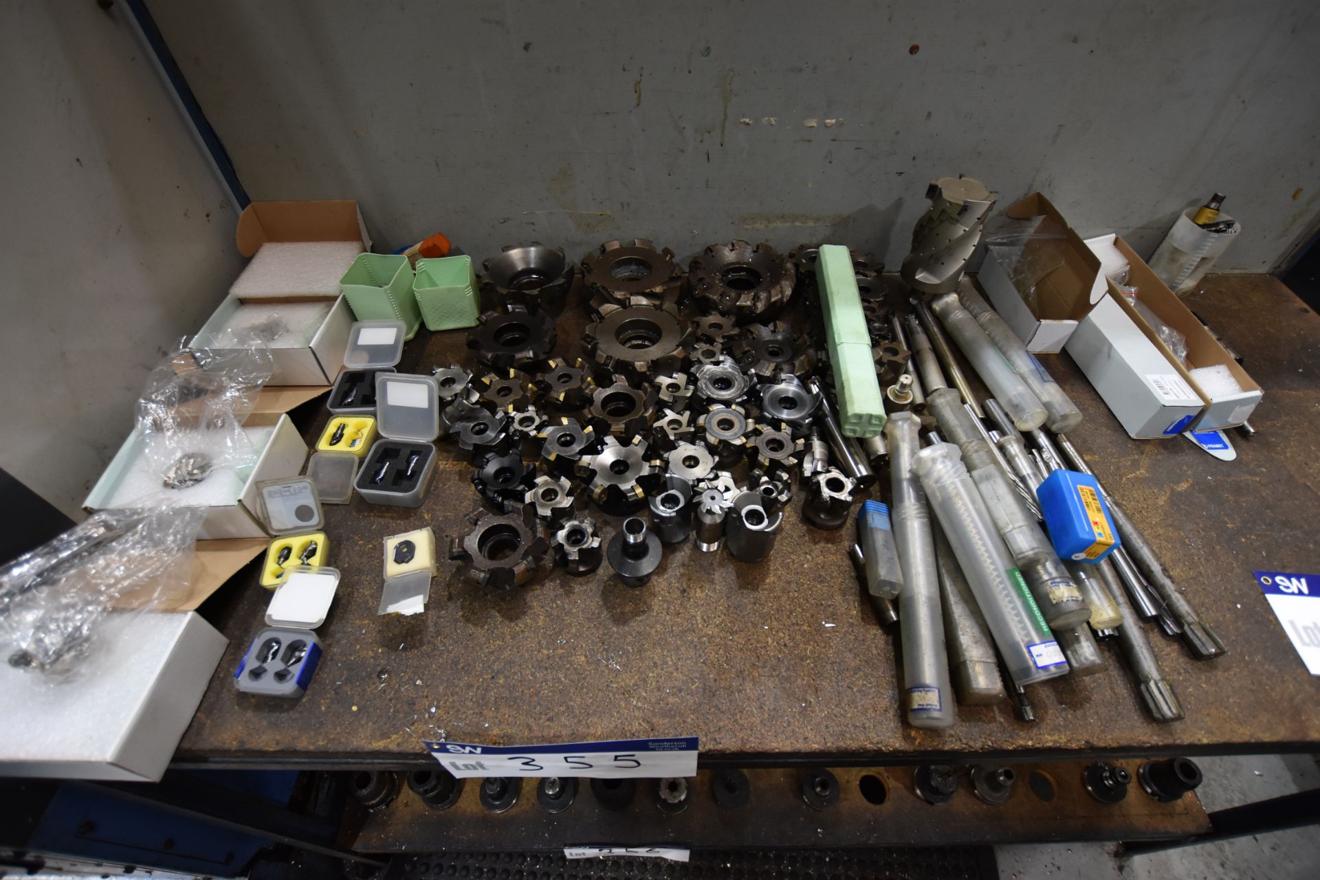 Assorted Tooling, as set out on top of bench