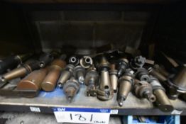 Assorted Toolholders, on one shelf of steel rack