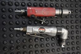 Two Portable Pneumatic Drills