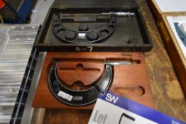 Two Imperial Micrometers, each in timber case