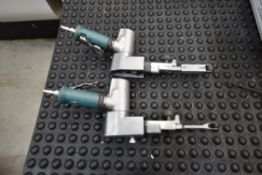 Two Dynabrade Dynafile II Portable Pneumatic Files