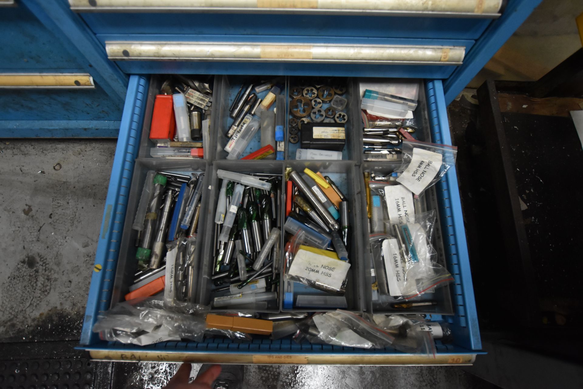 Contents of Multi-Drawer Cabinet, including mills - Image 10 of 11