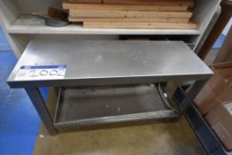 Stainless Steel Bench, approx. 1.04m x 365mm x 560