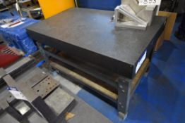 Granite Top Inspection Bench, approx. 1.52m x 910m