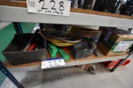 Assorted Equipment, on one shelf of rack