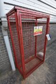 Wire Mesh Bottle Storage Cage, approx. 1m x 500mm