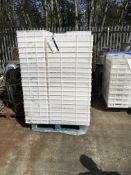 79 Plastic Trays, approx. 750mm x 450mm x 90mm deep, £40 lift out charge