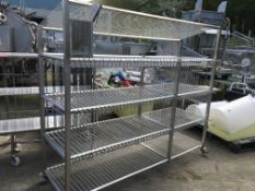 Stainless Steel Forming Plate Holder, 1350mm x 550mm x 1050mm high, £50 lift out charge