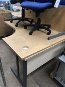 Two Office Desks & Office Chairs, approx. 1600mm x 1200mm x 700mm, £20 lift out charge