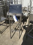 Stainless Steel Writing Station, 600mm x 510mm x 1050mm high, £20 lift out charge