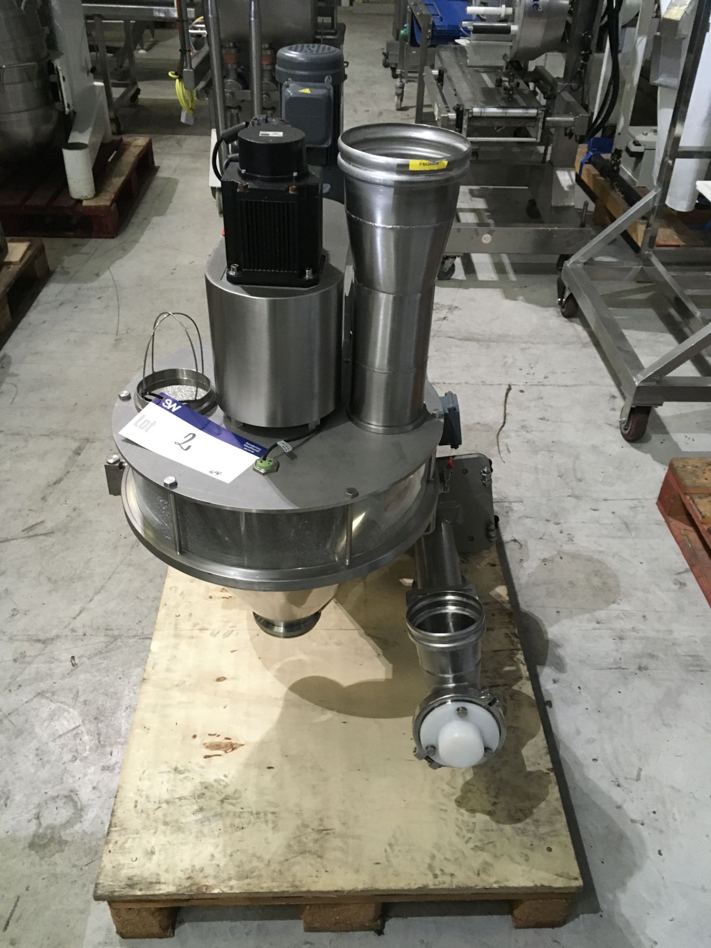 Powder Mixer/Blender (incomplete), approx. 1000mm x 600mm x 1060mm high, lift out charge £30 (ref