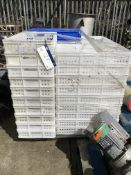 38 Plastic Trays, approx. 750mm x 440mm x 1200m high, £30 lift out charge