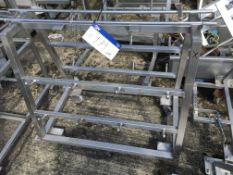 Stainless Steel Mobile Tool Holder, approx. 1100mm x 600mm x 1000mm high, £20 lift out charge