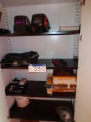 Contents to Cabinet inc Welding Masks and Consumables