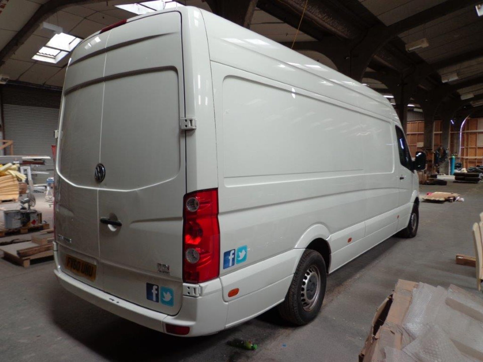 VW CRAFTER 2.5TD HIGH ROOF VAN, Reg No: FV60UNU, Date of Registration: 26/11/2010, Indicated - Image 4 of 7