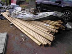 Approx. 96 Lengths of Softwood, approx. 4800 x 90 x 40mm