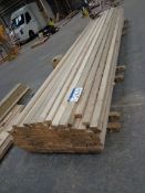 Approx. 140 lengths of Softwood, 4800 x 65 x 38mm