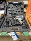 HITACHI NT 65GS 72V Cordless Nail Gun c/w battery, charger and case