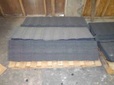 Quantity of roofing sheets (on two pallets inside x three pallets in yard