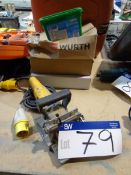 DEWALT 110V Biscuit Jointer c/w biscuits