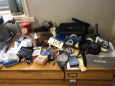 Quantity of Office Sundries and Two Cameras