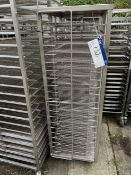 Three Mobile 20 Shelf Racks & Trays , serial no. N