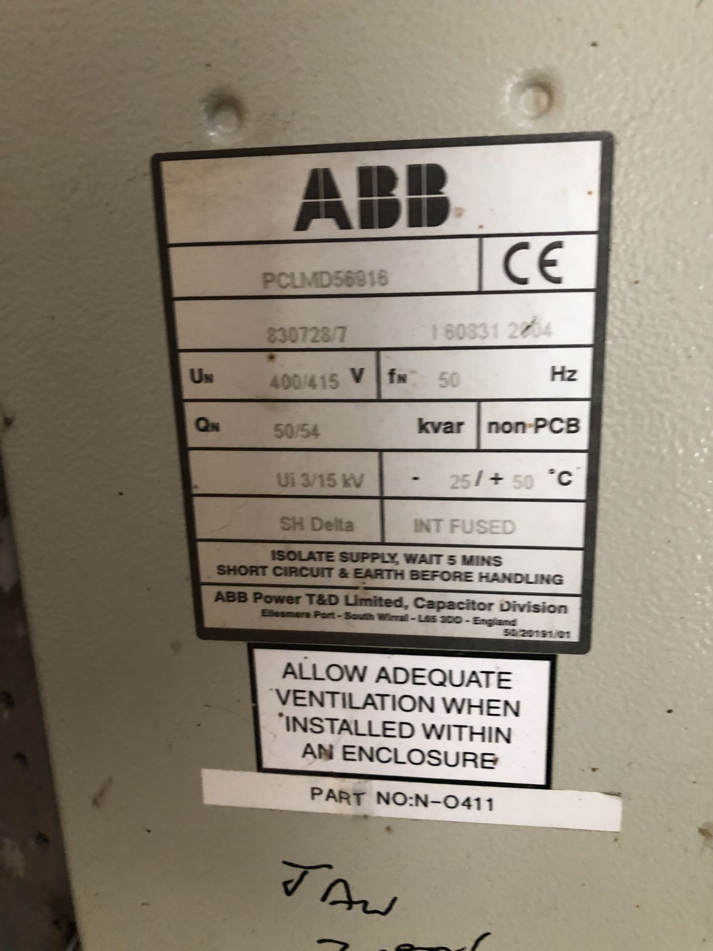 ABB Novar 300 Power Factor Controller & Panel, wit - Image 4 of 4