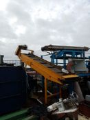 Cleated Belt Conveyor, three phase, mounted on mob