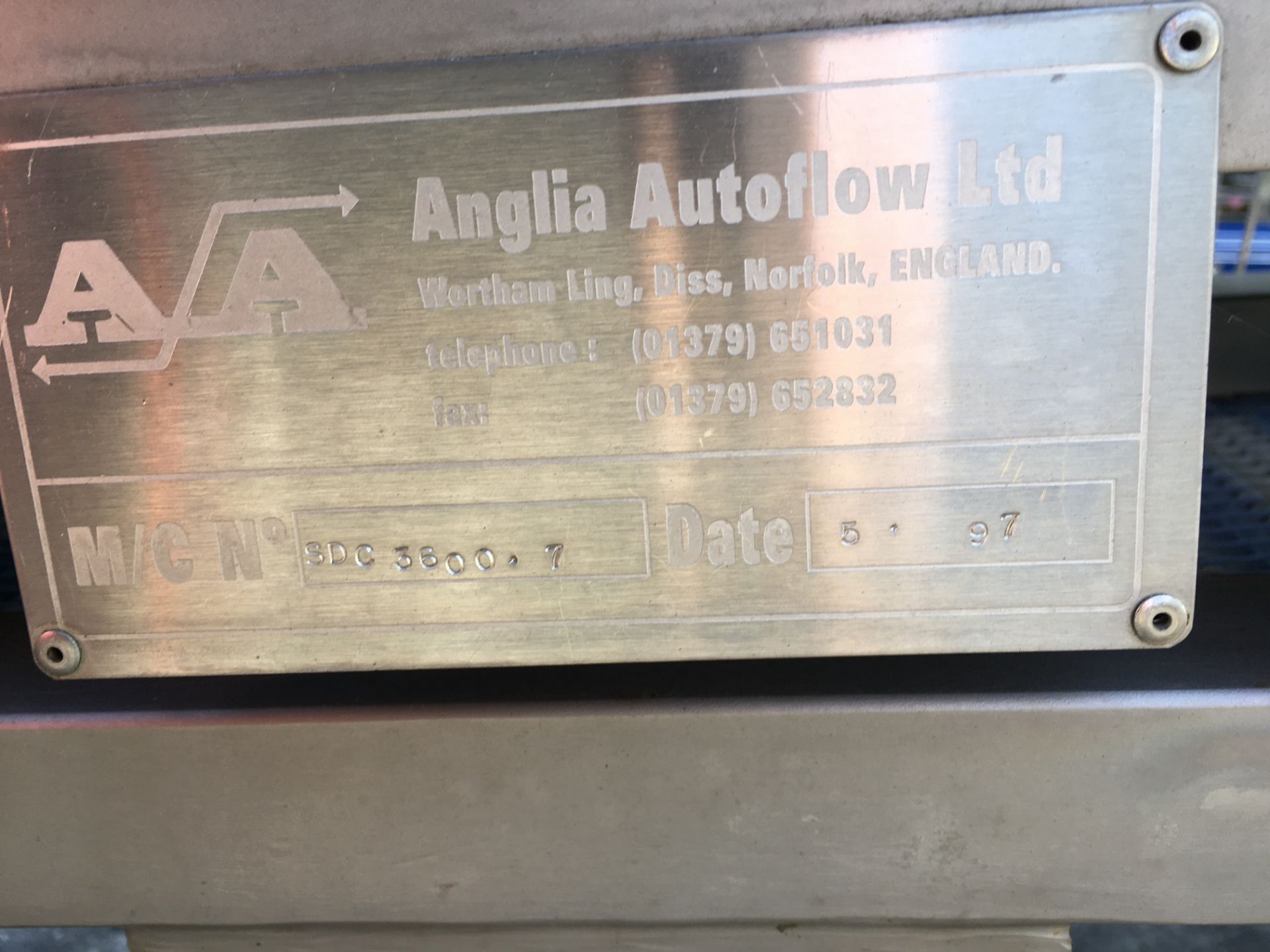 Anglia Autoflow Intralox Type Conveyor Belt, with - Image 2 of 2