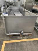 Stainless Steel Open Top Tank, approx. 950mm high