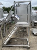 Stainless Steel Six Step Platform, approx. 1.5m lo